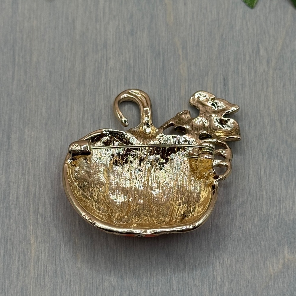 🌻 3/$25 Fashion Halloween Rhinestone Pumpkin Brooch - Picture 2 of 6